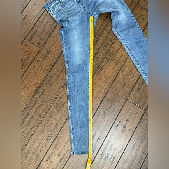 American Tall Women's High-Rise Skinny Jeans in Mid-Blue Wash size 28 LONG NWOT - Picture 6 of 10